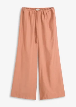Palazzo-Hose aus strukturiertem Viskose-Mix Damen Bekleidung·Kleider|Hosen