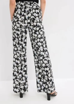 Clearance Palazzo-Hose aus strukturiertem Material Damen Bekleidung·Kleider|Hosen
