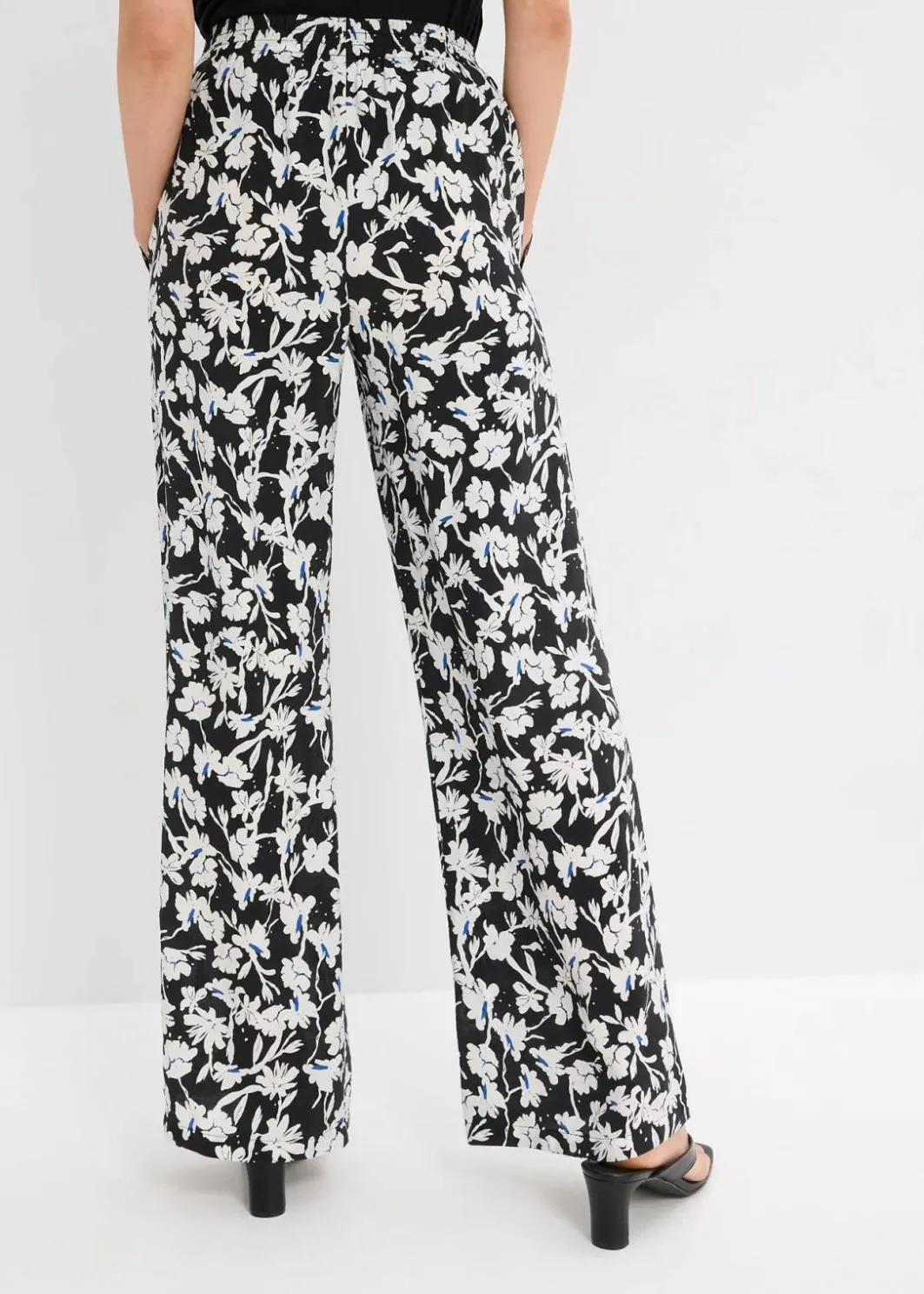 Clearance Palazzo-Hose aus strukturiertem Material Damen Bekleidung·Kleider|Hosen