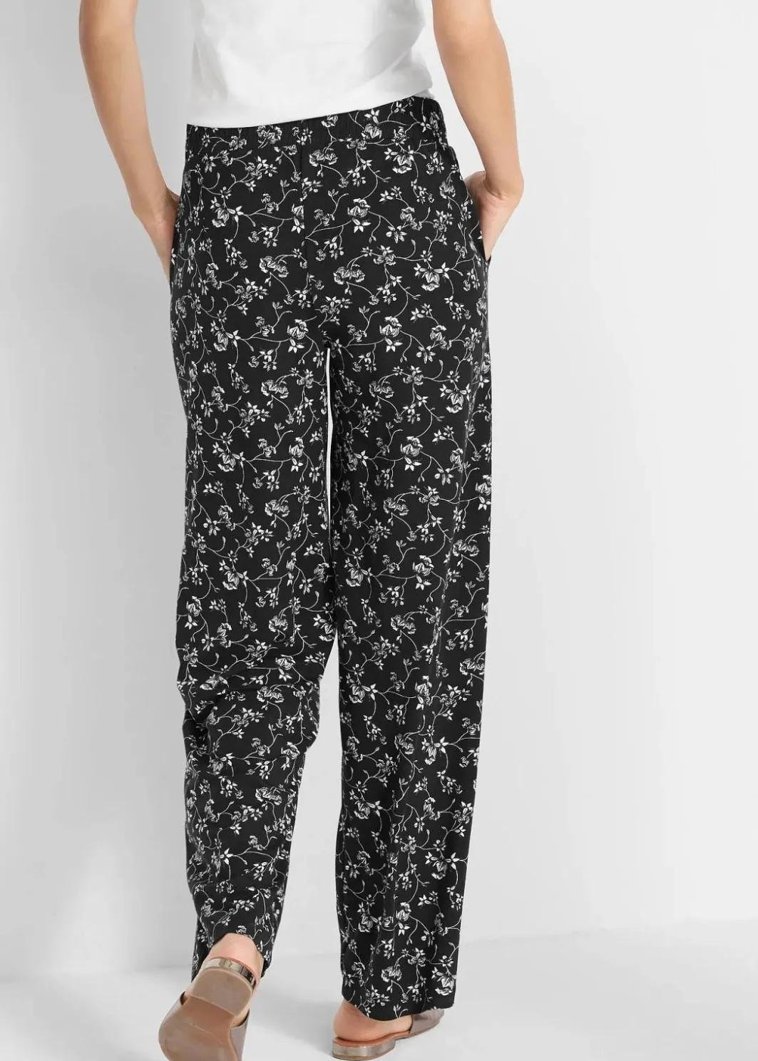 Clearance Palazzo-Hose aus Viskose-Mix Damen Nachhaltigere Materialien|Hosen