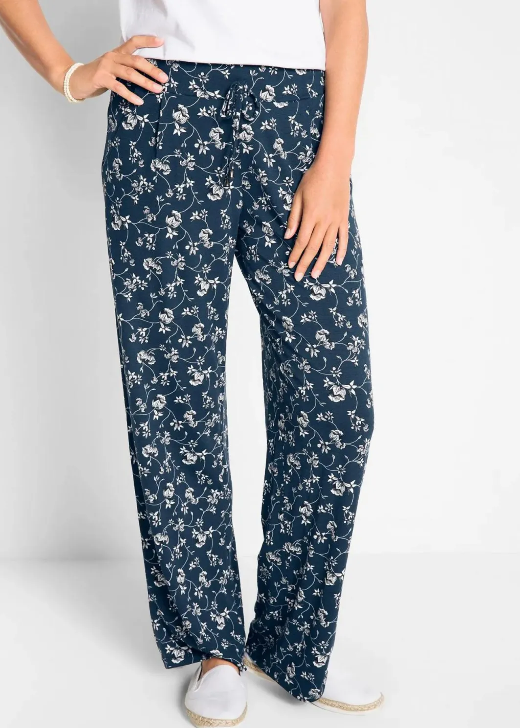 Outlet Palazzo-Hose aus Viskose-Mix Damen Bekleidung·Kleider|Hosen