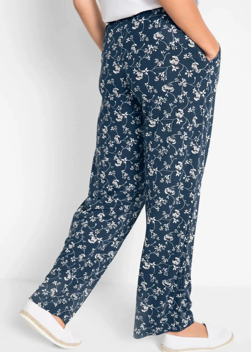 Outlet Palazzo-Hose aus Viskose-Mix Damen Bekleidung·Kleider|Hosen