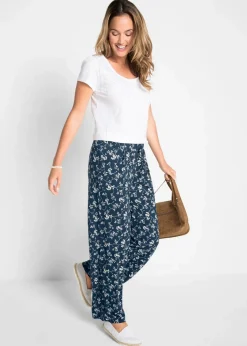 Outlet Palazzo-Hose aus Viskose-Mix Damen Bekleidung·Kleider|Hosen