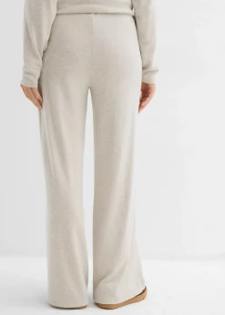 Hot Palazzo-Hose in Strickoptik Damen Zweiteiler & Sets|Hosen