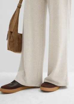 Hot Palazzo-Hose in Strickoptik Damen Zweiteiler & Sets|Hosen
