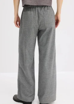 Damen bonprix Bekleidung·Kleider|Hosen|Palazzo-Hose in Wolloptik
