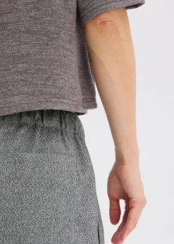 Damen bonprix Bekleidung·Kleider|Hosen|Palazzo-Hose in Wolloptik