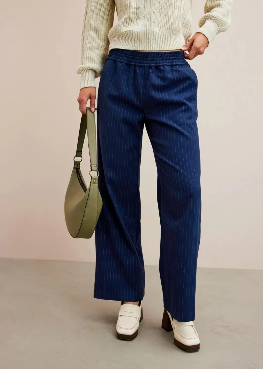 New Palazzo-Hose in Wolloptik Damen Hosen|Nachhaltigere Materialien