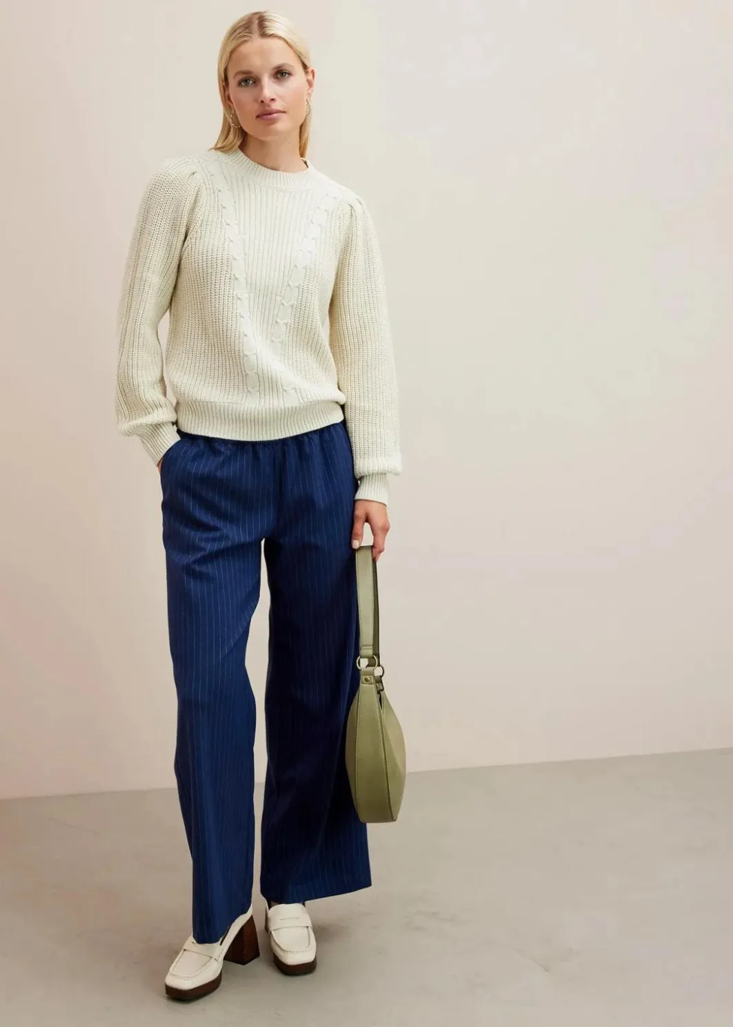 New Palazzo-Hose in Wolloptik Damen Hosen|Nachhaltigere Materialien