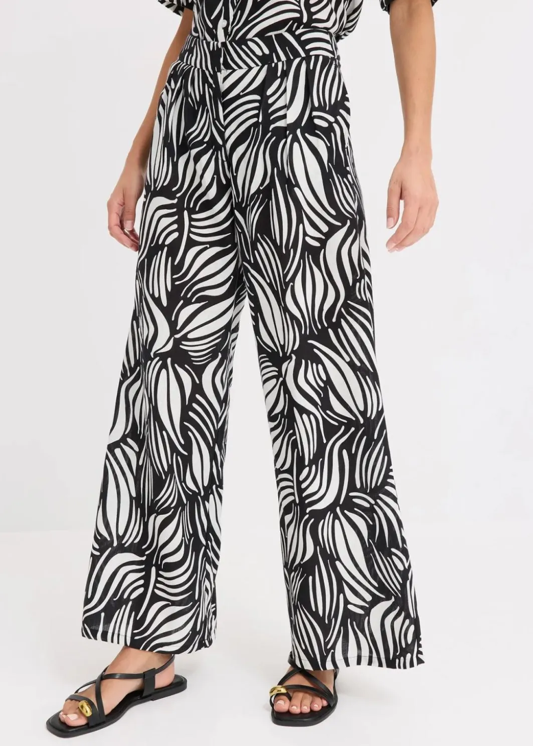 New Palazzo-Hose mit Bequembund Damen Bekleidung·Kleider|Hosen