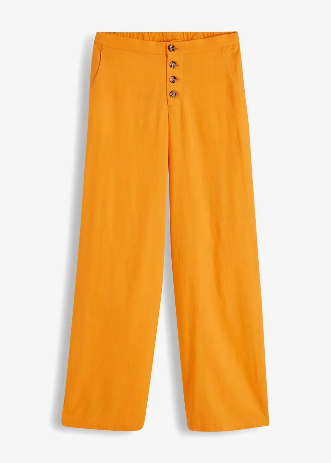 Damen bonprix Hosen|Bekleidung·Kleider|Palazzo-Hose mit Leinen