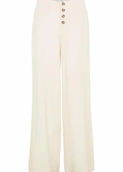 Best Palazzo-Hose mit Leinen Damen Bekleidung·Kleider|Hosen