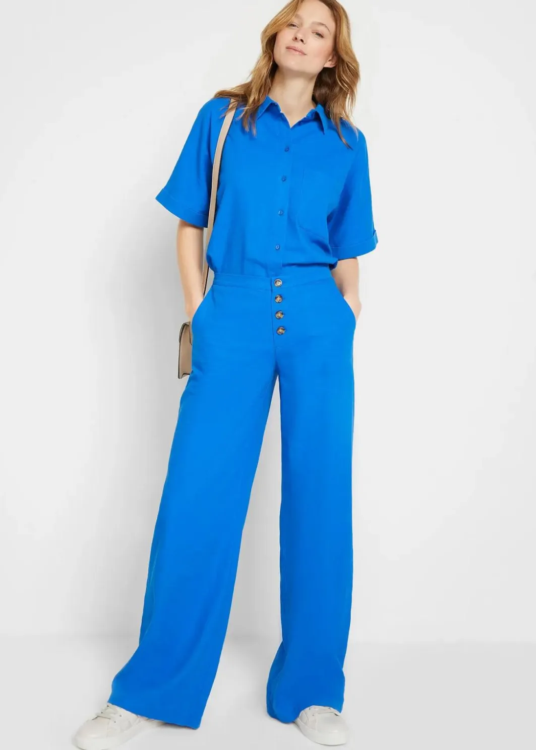Hot Palazzo-Hose mit Leinen Damen Hosen|Bekleidung·Kleider