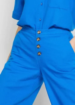 Hot Palazzo-Hose mit Leinen Damen Hosen|Bekleidung·Kleider