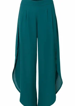 New Palazzo-Hose mit Schlitz Damen Bekleidung·Kleider|Hosen