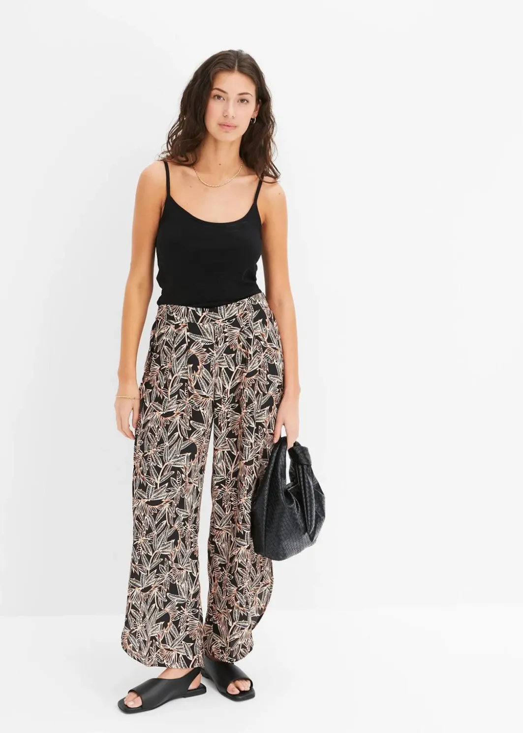 Online Palazzo-Hose mit Schlitz Damen Bekleidung·Kleider|Hosen