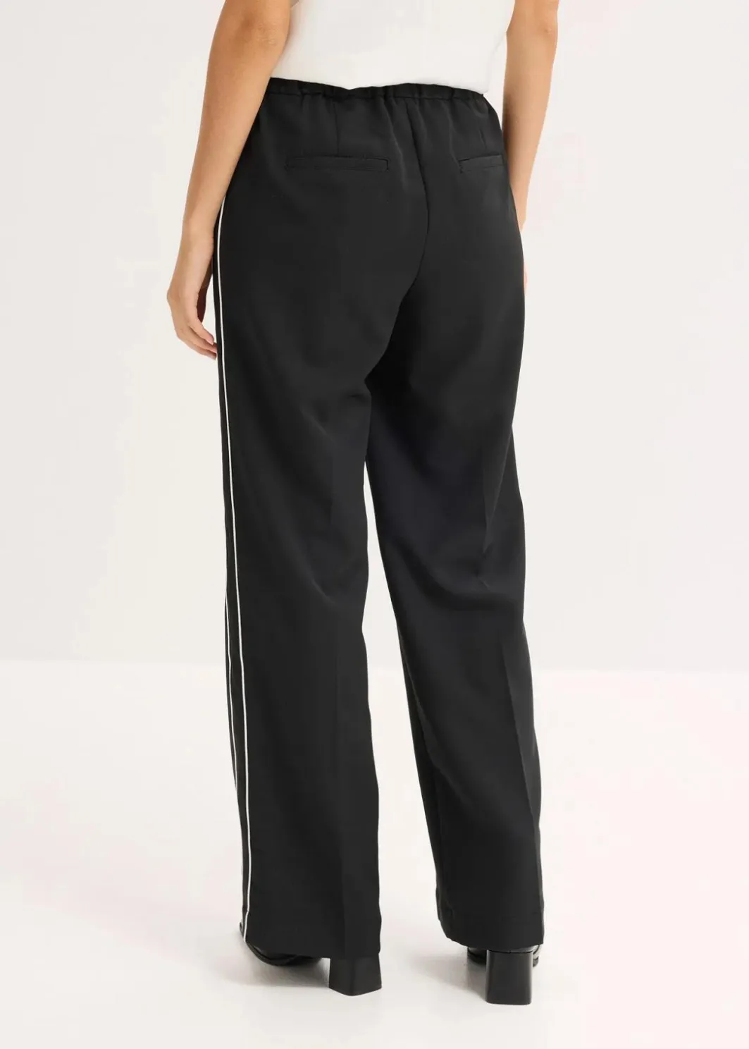 New Palazzo-Hose mit Zierstreifen Damen Bekleidung·Kleider|Hosen