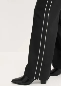 New Palazzo-Hose mit Zierstreifen Damen Bekleidung·Kleider|Hosen