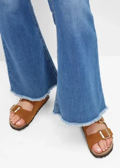 Damen bonprix Sommerschuhe|Nachhaltigere Materialien|Pantoletten aus Veloursleder