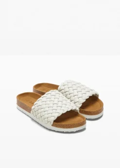Damen bonprix Sommerschuhe|Pantoletten in Flechtoptik