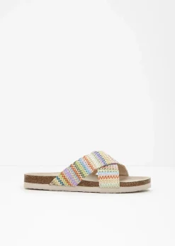 Outlet Pantoletten mit bequemem Fußbett Damen Sommerschuhe