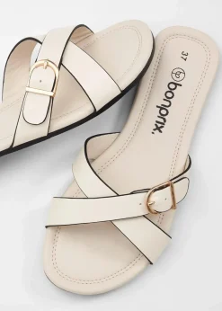 New Pantoletten mit dekorativer Schnalle Damen Strandmode|Sommerschuhe