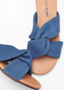 Damen bonprix Sommerschuhe|Pantoletten mit Knoten