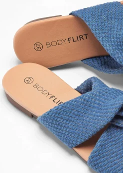 Damen bonprix Sommerschuhe|Pantoletten mit Knoten