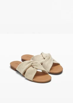Damen bonprix Sommerschuhe|Pantoletten mit Knoten