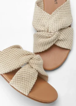 Damen bonprix Sommerschuhe|Pantoletten mit Knoten
