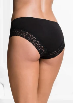 Sale Panty mit Spitze (4er Pack) Damen Höschen|Baumwollunterwäsche