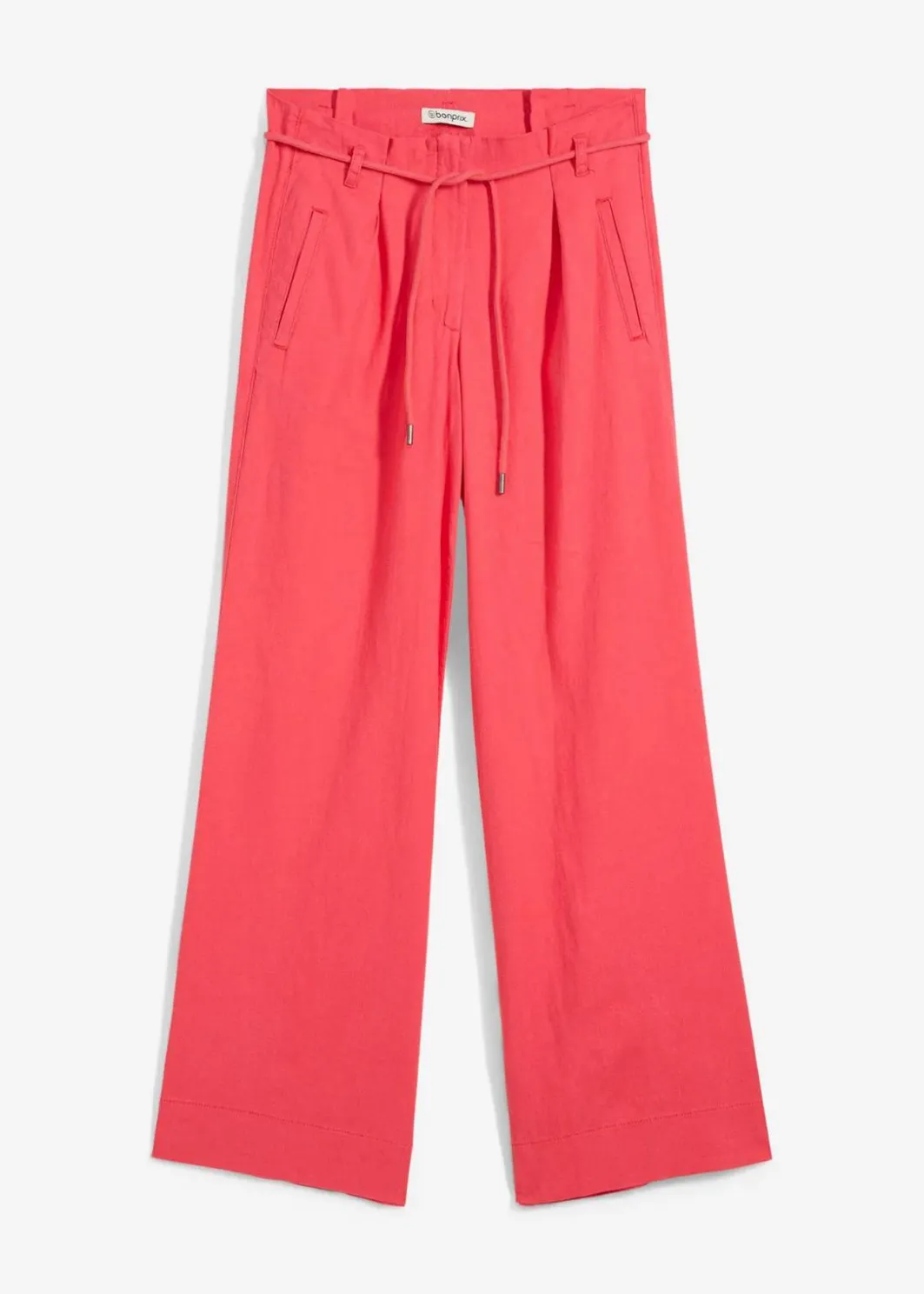 Damen bonprix Hosen|Bekleidung·Kleider|Paperbag-Hose aus luftigem Leinen-Mix