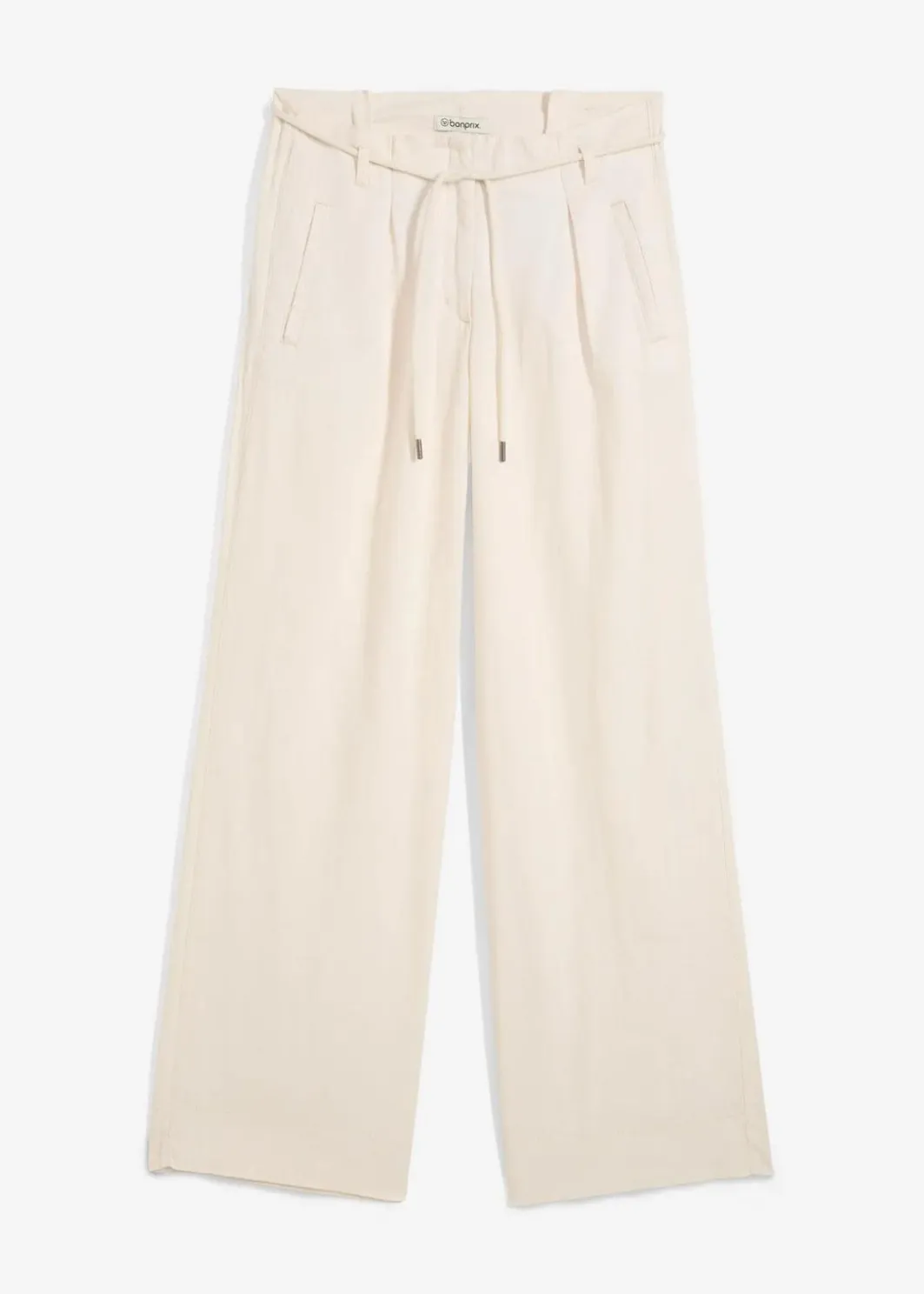 Damen bonprix Bekleidung·Kleider|Hosen|Paperbag-Hose aus luftigem Leinen-Mix