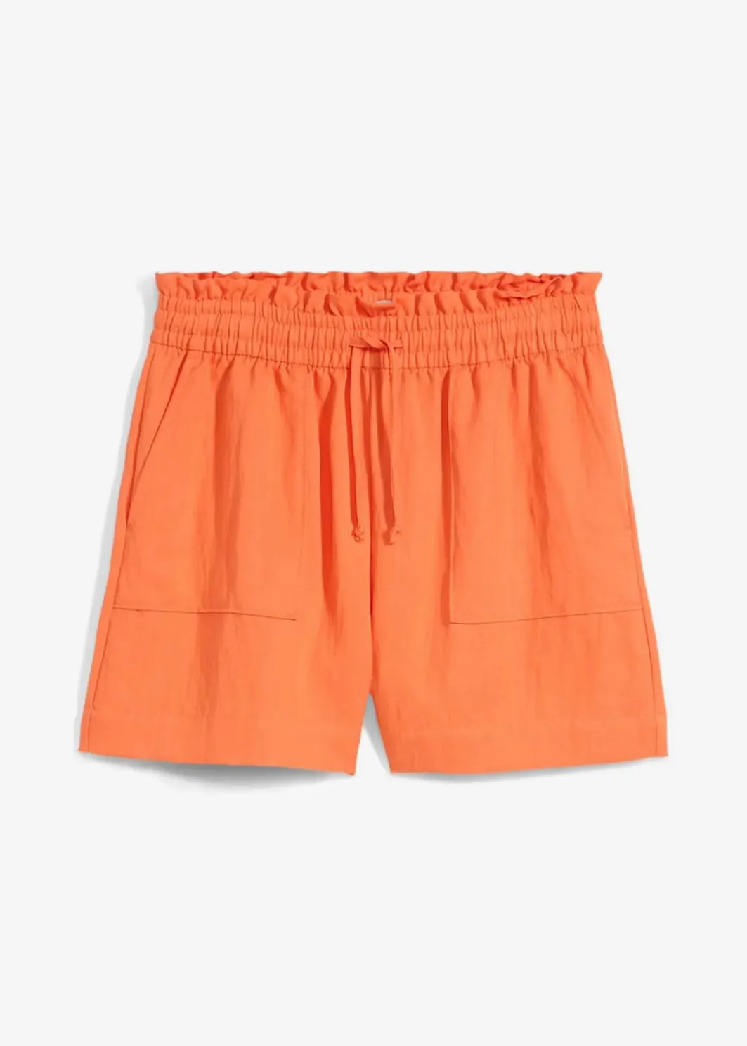 Outlet Paperbag-Shorts aus fließendem Lyocell-Mix Damen Bekleidung·Outdoorbekleidung|Bekleidung·Kleider
