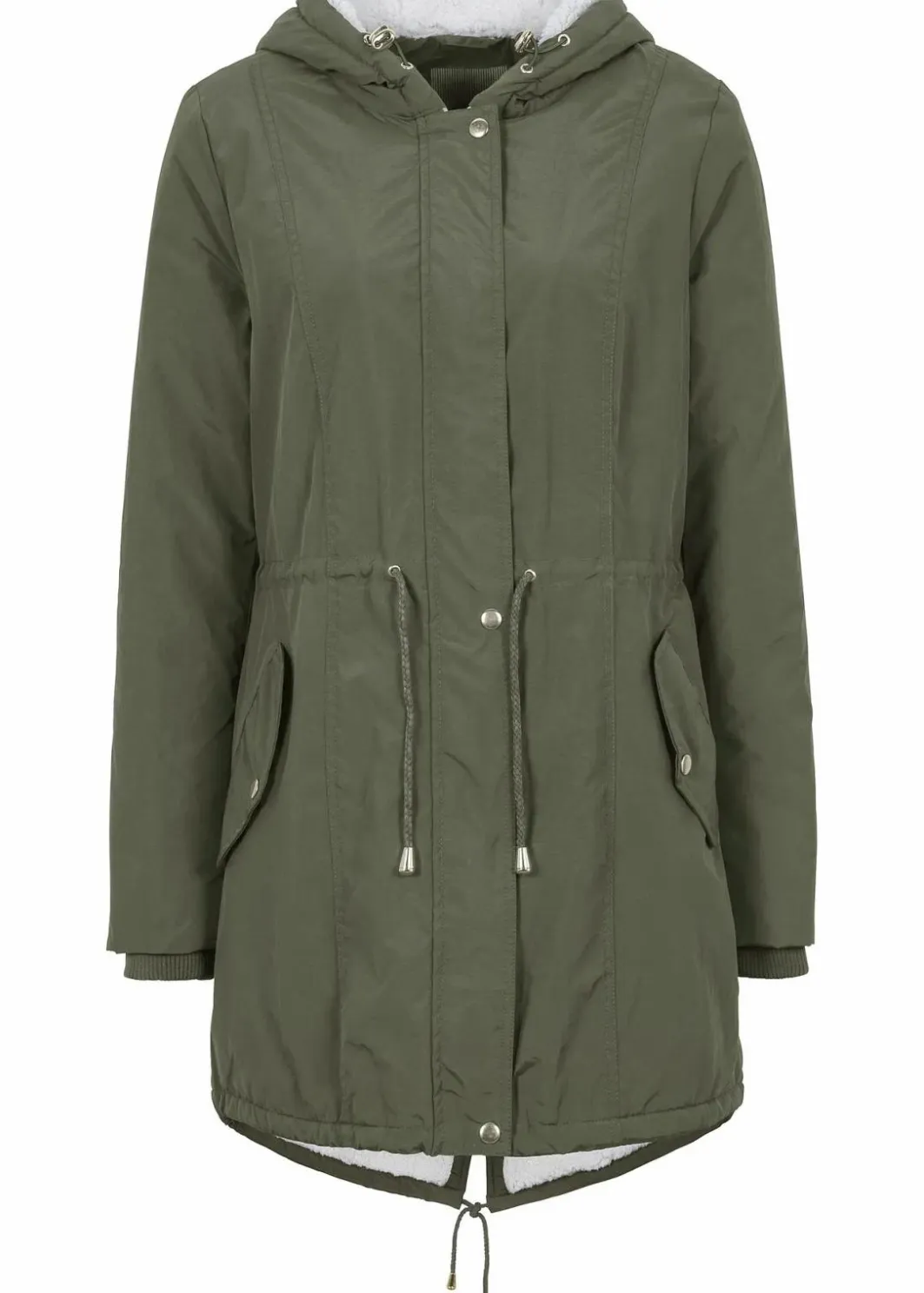 Damen bonprix Bekleidung·Hosen|Jacken & Mäntel|Parka mit Teddy-Futter