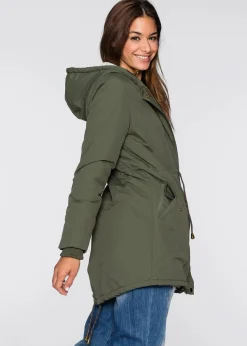 Damen bonprix Bekleidung·Hosen|Jacken & Mäntel|Parka mit Teddy-Futter
