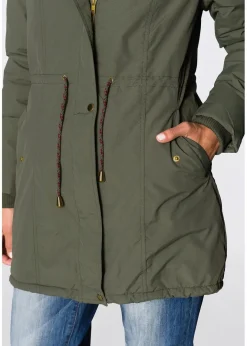 Damen bonprix Bekleidung·Hosen|Jacken & Mäntel|Parka mit Teddy-Futter