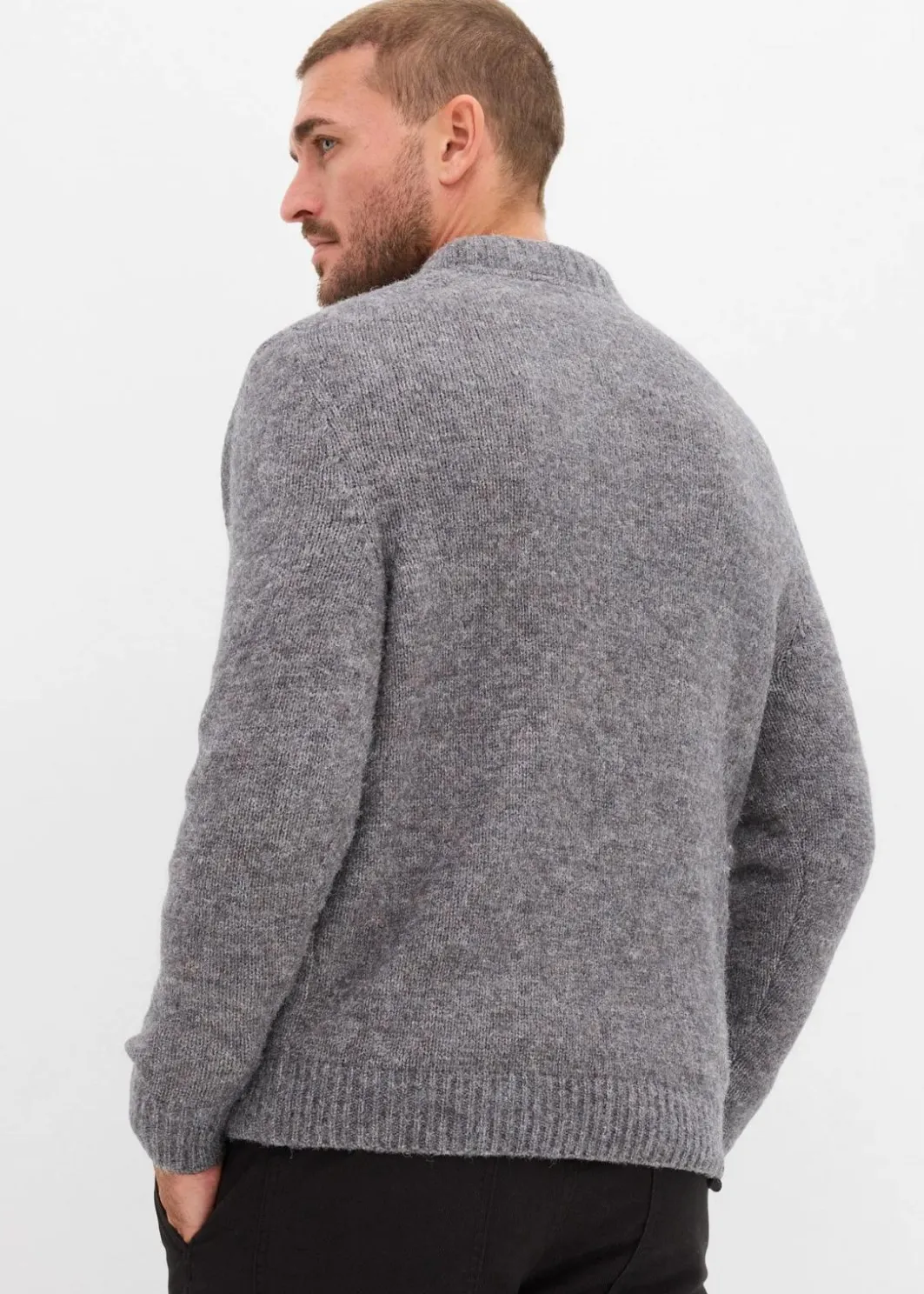 Discount pflegeleichter Grobstrick-Pullover Herren Große Größen|Pullover & Strickjacken