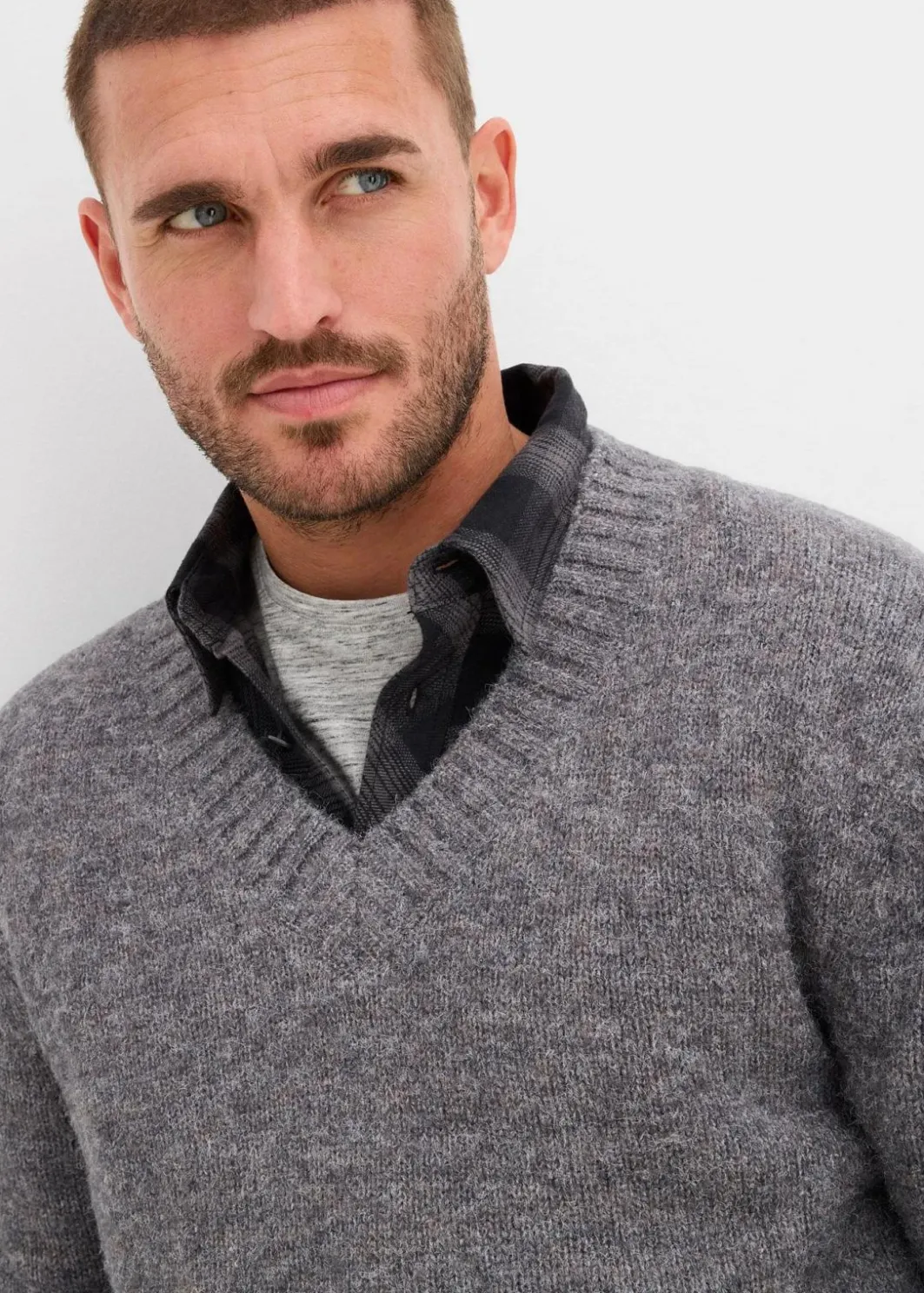 Discount pflegeleichter Grobstrick-Pullover Herren Große Größen|Pullover & Strickjacken