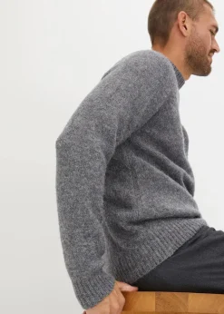 Herren bonprix Große Größen|Pullover & Strickjacken|pflegeleichter Grobstrick-Pullover