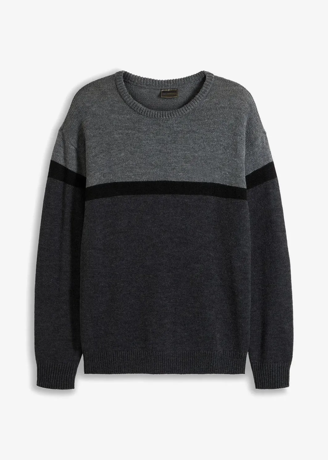 Best pflegeleichter Rundhalspullover im Colourblocking-Design Herren Große Größen|Pullover & Strickjacken
