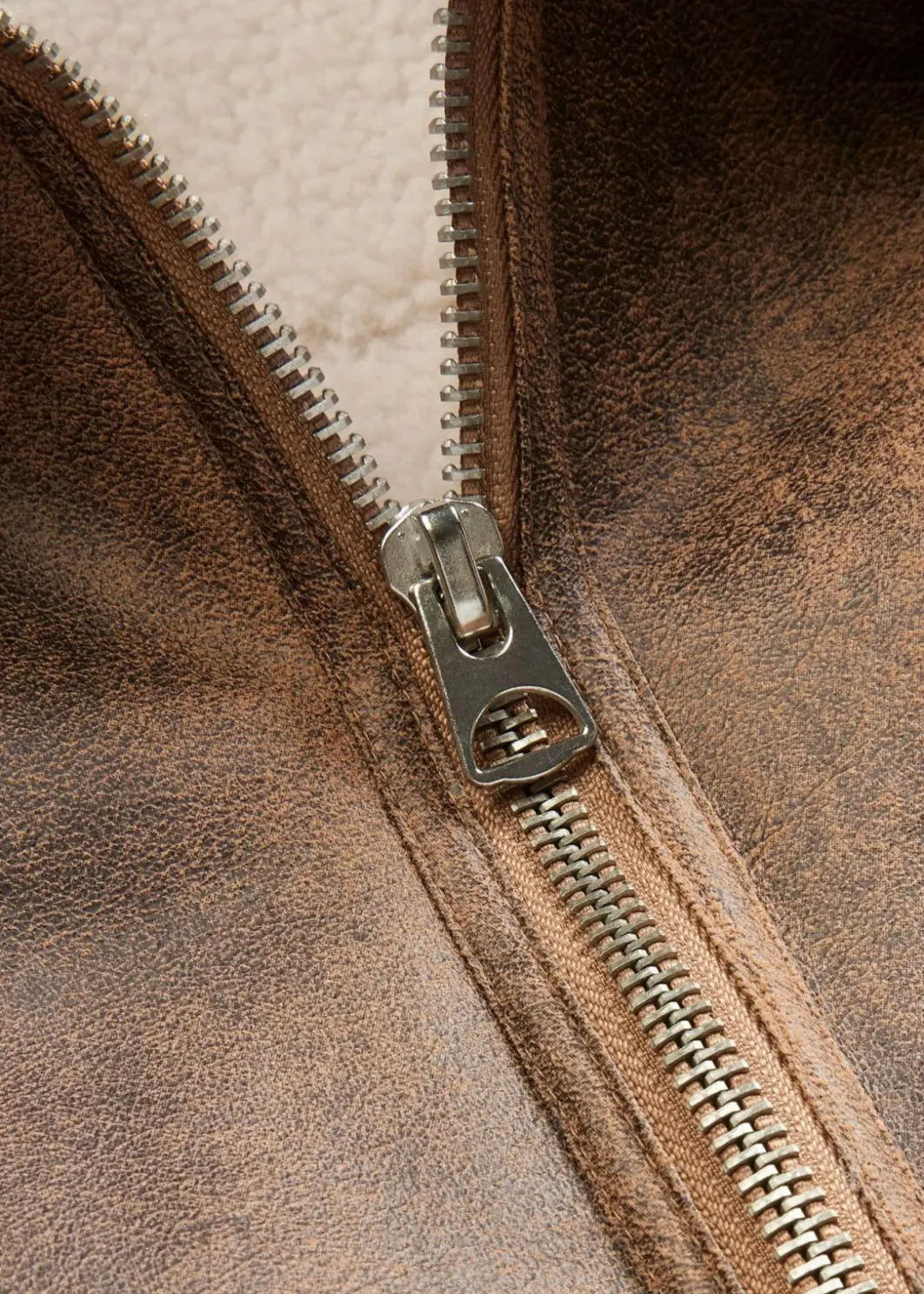 Clearance Pilotenjacke aus Lammfellimitat Damen Jacken & Mäntel