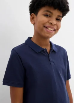 Hot Piqué Poloshirt aus reiner Baumwolle Kinder Jungen 9-16 Jahre·Shirts