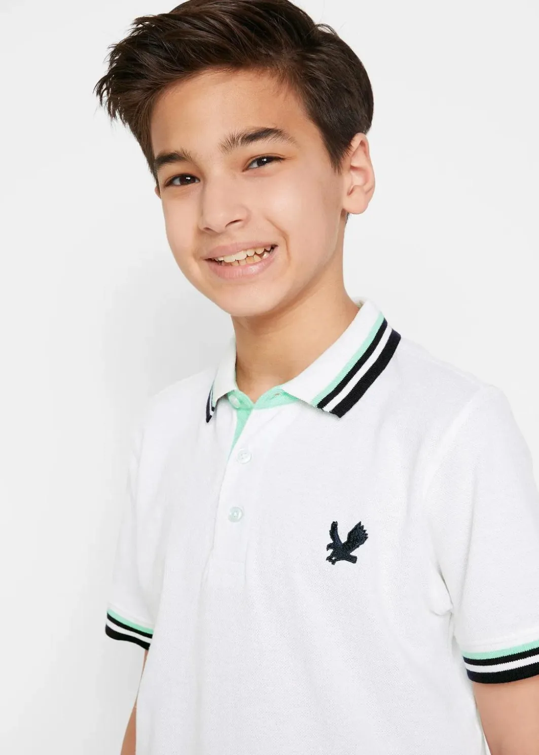 New Pique-Poloshirt aus reiner Bio-Baumwolle Kinder Jungen 9-16 Jahre·Shirts|Jungen 2-8 Jahre·Nachhaltigere Materialien