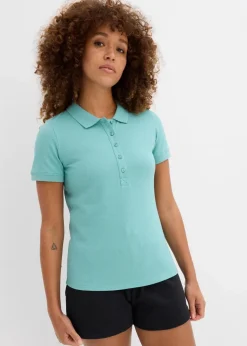 New Piqué-Poloshirt aus reiner Bio-Baumwolle Damen Bekleidung·Röcke|Basics