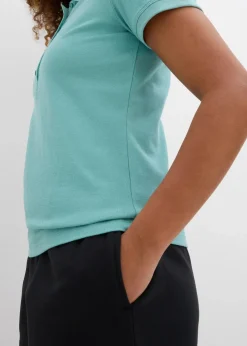 New Piqué-Poloshirt aus reiner Bio-Baumwolle Damen Bekleidung·Röcke|Basics