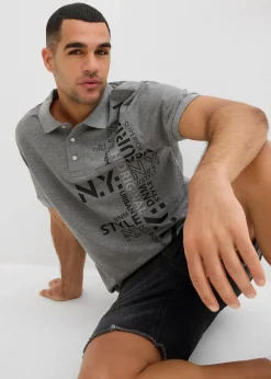 Best Piqué-Poloshirt aus reiner Baumwolle Slim Fit, Kurzarm Herren Große Größen|Shirts & Polos