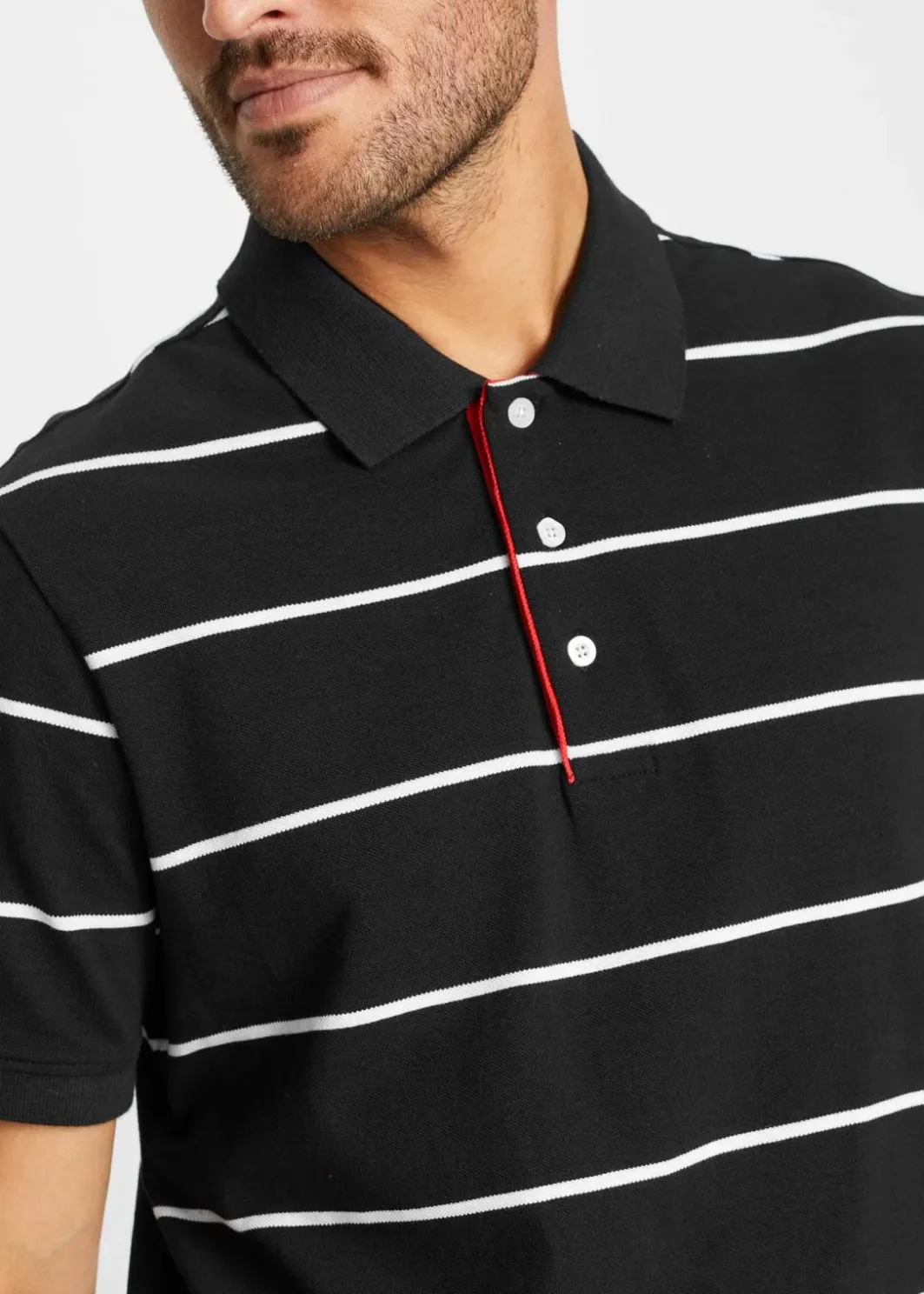 Herren bonprix Shirts & Polos|Piqué-Poloshirt aus reiner Baumwolle (2er Pack)