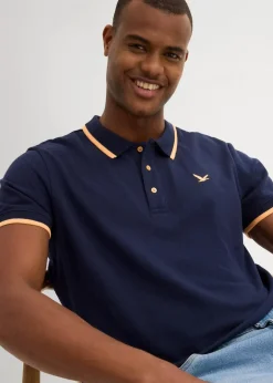 Outlet Piqué-Poloshirt aus reiner Bio-Baumwolle (2er Pack) Herren Große Größen|Shirts & Polos