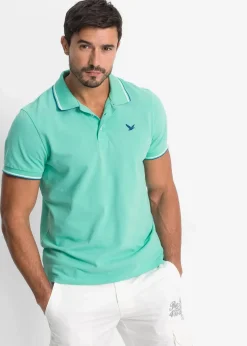 Herren bonprix Shirts & Polos|Basics|Piqué-Poloshirt aus reiner Bio-Baumwolle